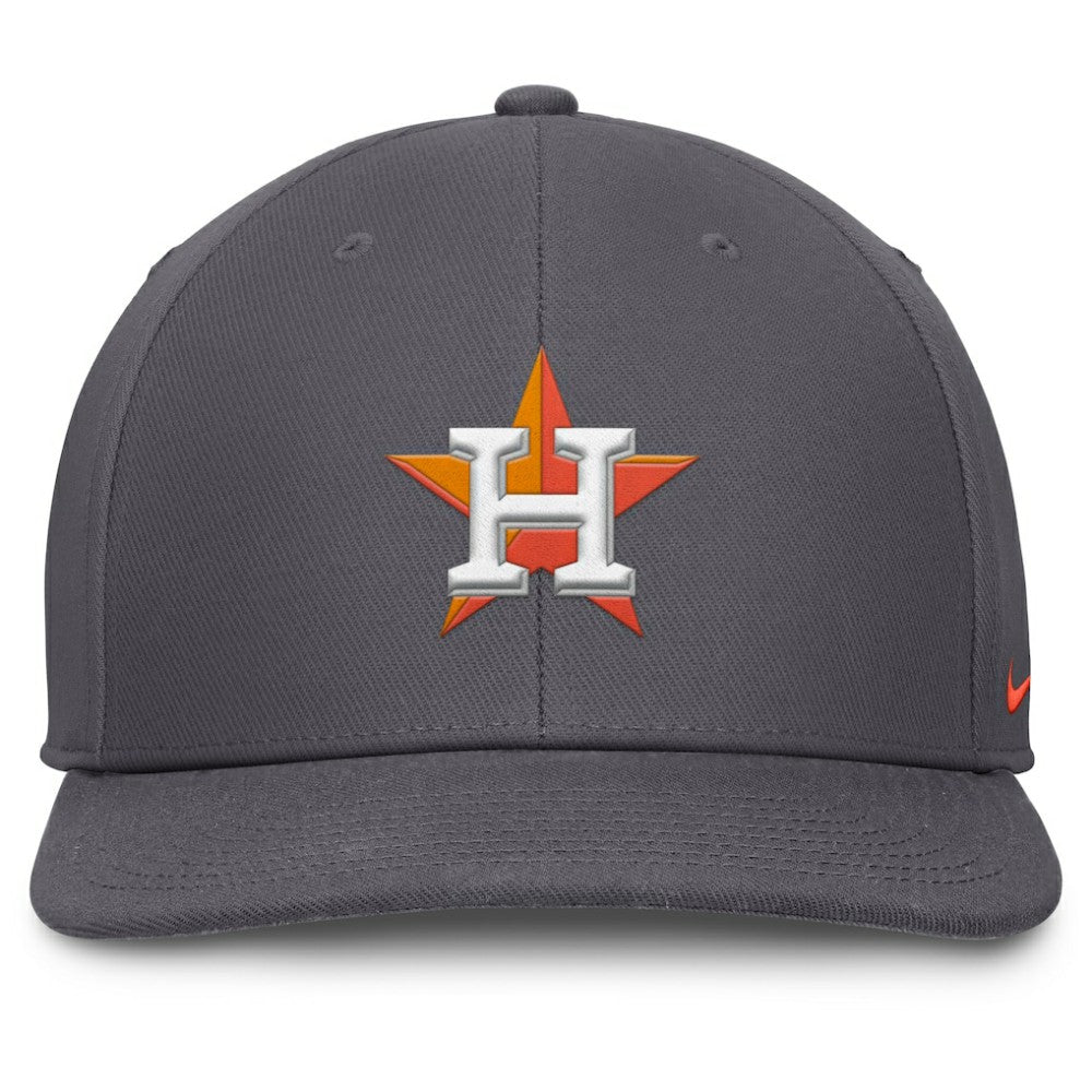 Gray Houston Astros Nike Pro Performance Snapback Hat