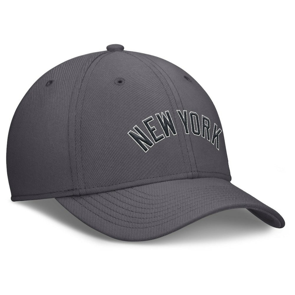 Gray New York Yankees Nike Swoosh Performance Flex Hat
