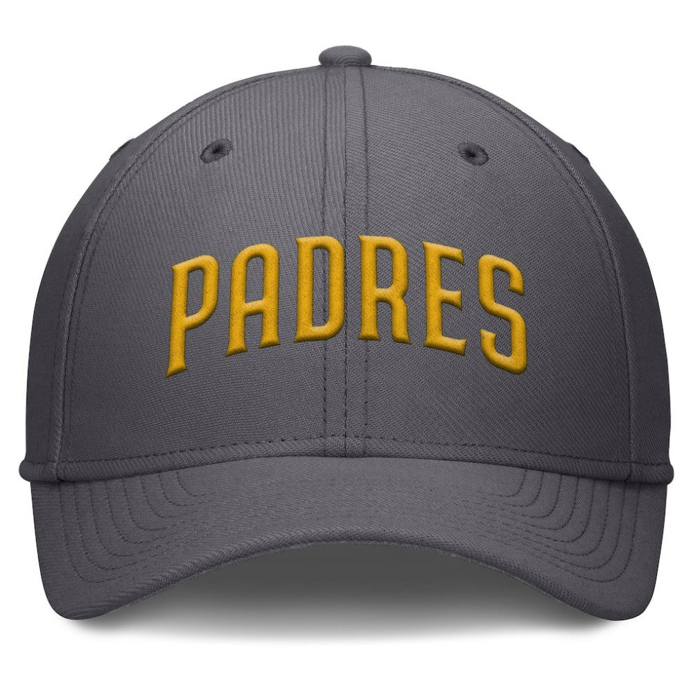 Gray San Diego Padres Nike Swoosh Performance Flex Hat
