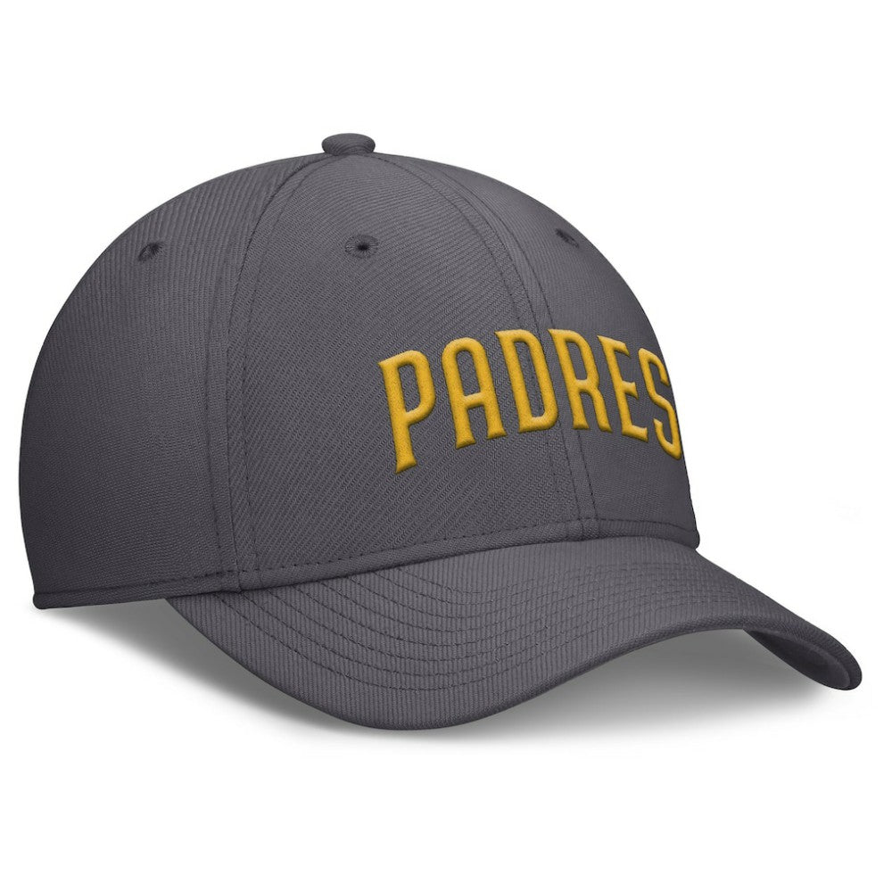 Gray San Diego Padres Nike Swoosh Performance Flex Hat