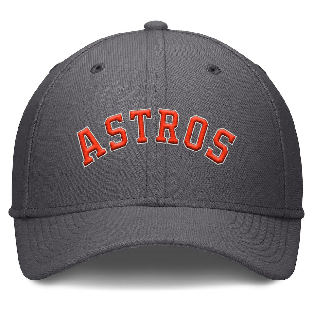 Charcoal Houston Astros Nike Swoosh Performance Flex Hat