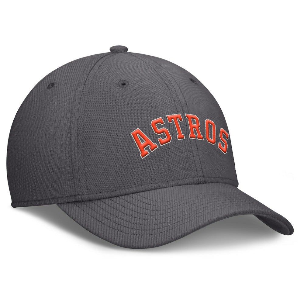 Charcoal Houston Astros Nike Swoosh Performance Flex Hat