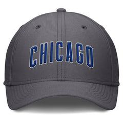 Gray Chicago Cubs Nike Swoosh Performance Flex Hat