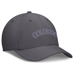 Gray Colorado Rockies Nike Swoosh Performance Flex Hat