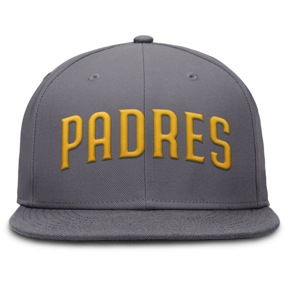 Gray San Diego Padres Nike Performance True Fitted Hat