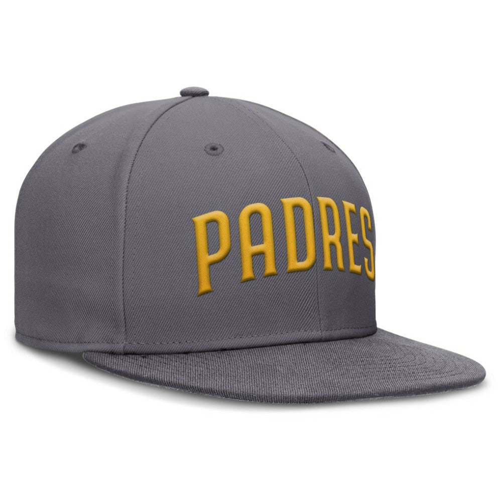 Gray San Diego Padres Nike Performance True Fitted Hat