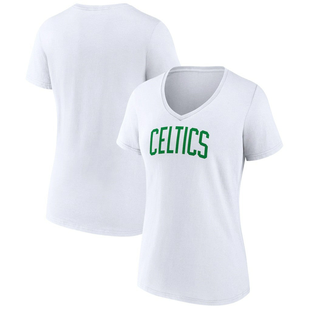 Boston Celtics Women's Wordmark Home V-Neck T-Shirt