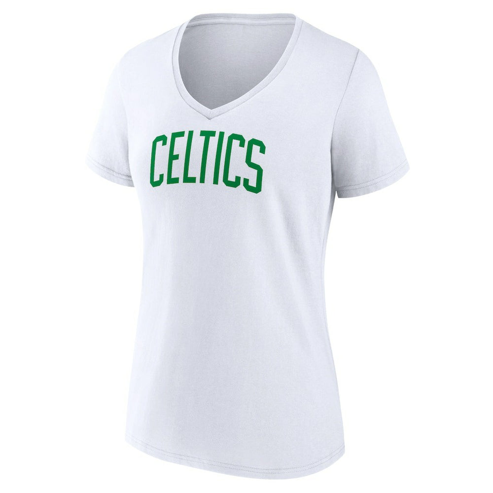 Boston Celtics Women's Wordmark Home V-Neck T-Shirt