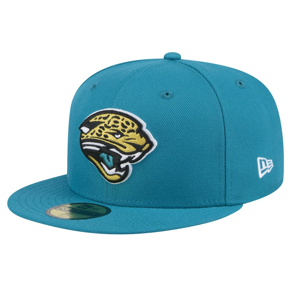 Throwback Logo Omaha 59FIFTY Fitted Hat - Jacksonville Jaguars Hats