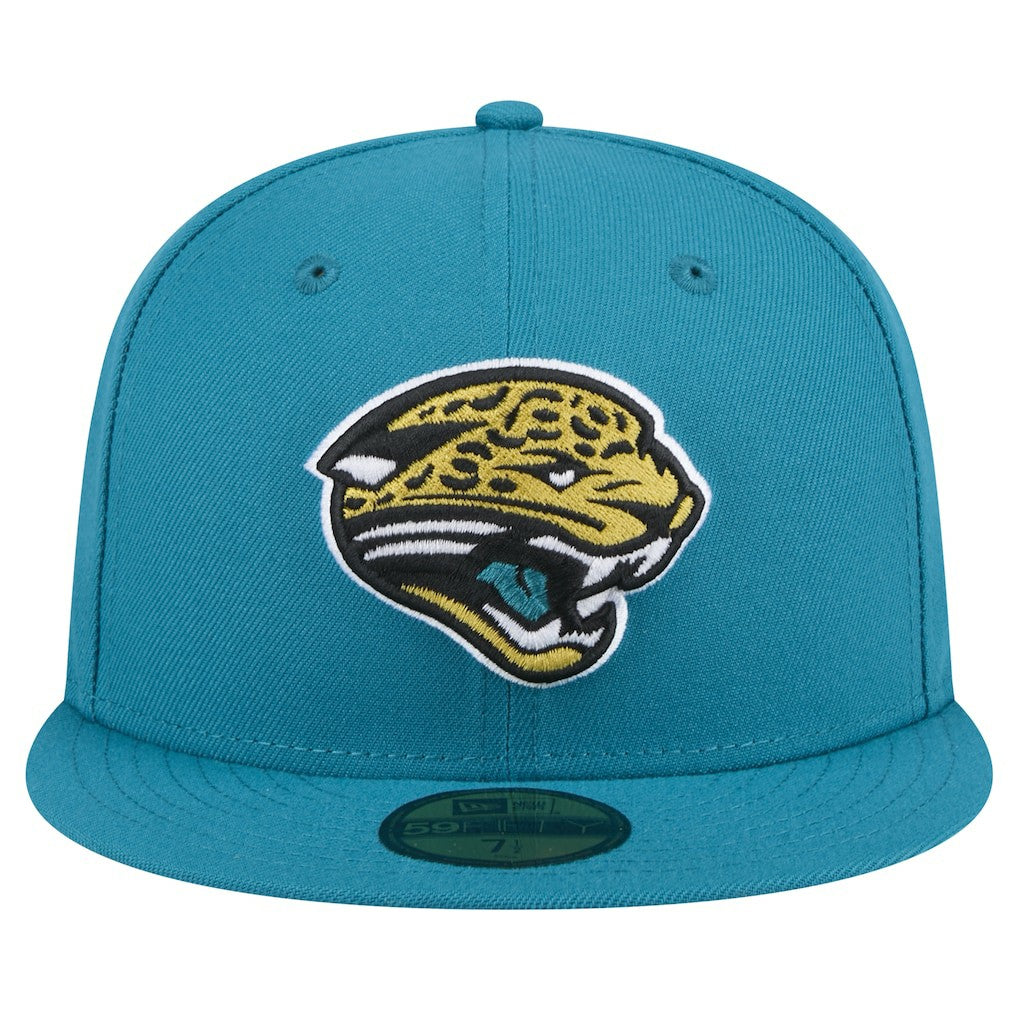Throwback Logo Omaha 59FIFTY Fitted Hat - Jacksonville Jaguars Hats