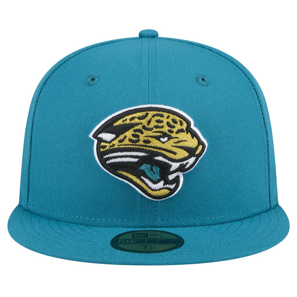 Throwback Logo Omaha 59FIFTY Fitted Hat - Jacksonville Jaguars Hats