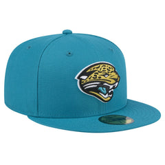 Throwback Logo Omaha 59FIFTY Fitted Hat - Jacksonville Jaguars Hats