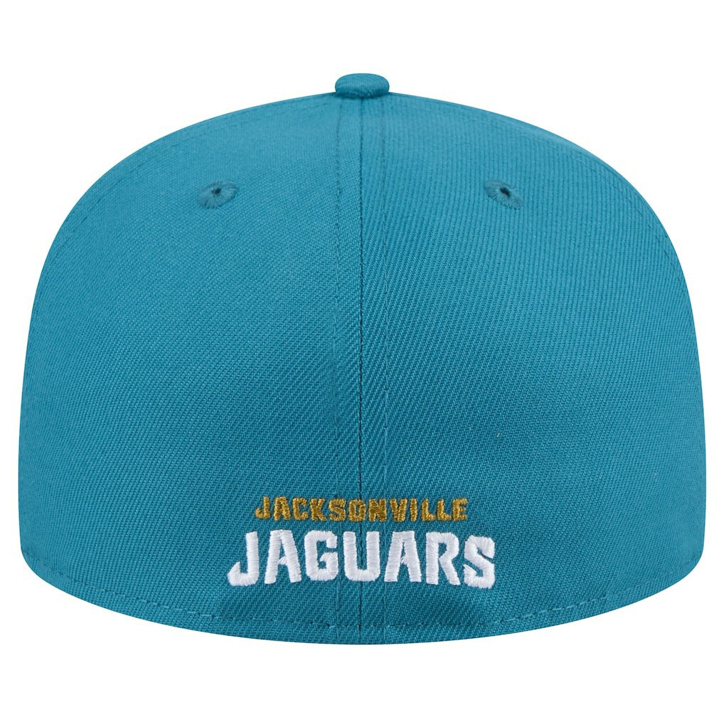 Throwback Logo Omaha 59FIFTY Fitted Hat - Jacksonville Jaguars Hats