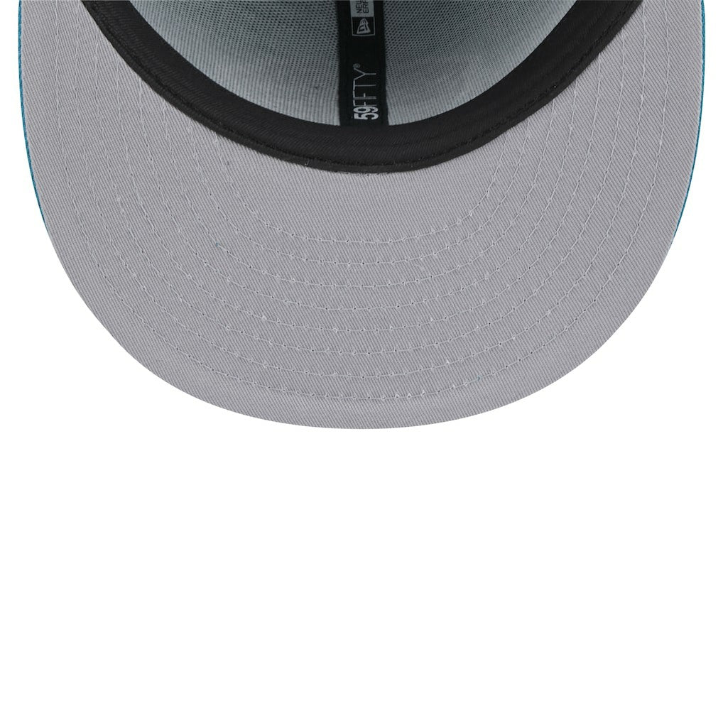 Throwback Logo Omaha 59FIFTY Fitted Hat - Jacksonville Jaguars Hats