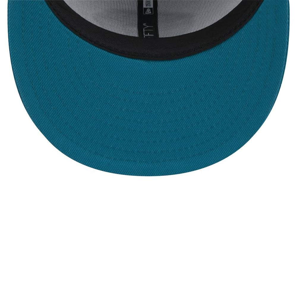Throwback Logo Flipside Two-Tone 59FIFTY Fitted Hat - Jacksonville Jaguars Hats