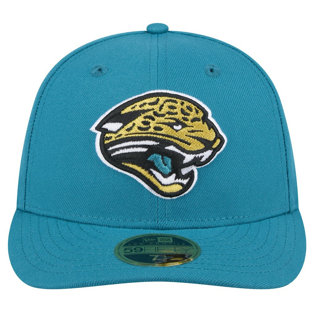 Throwback Logo Omaha Low Profile 59FIFTY Fitted Hat - Jacksonville Jaguars Hats