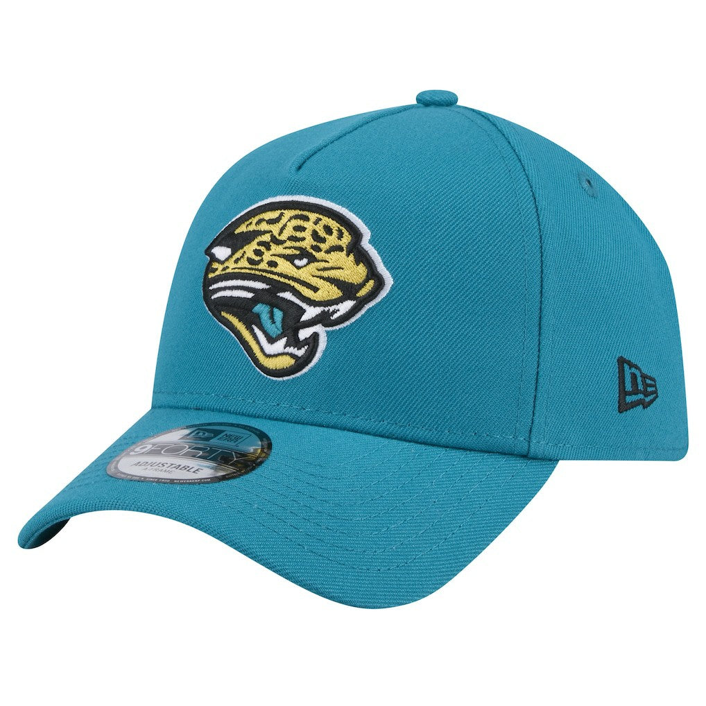 Throwback Logo Standard A-Frame 9FORTY Adjustable Hat - Jacksonville Jaguars Hats