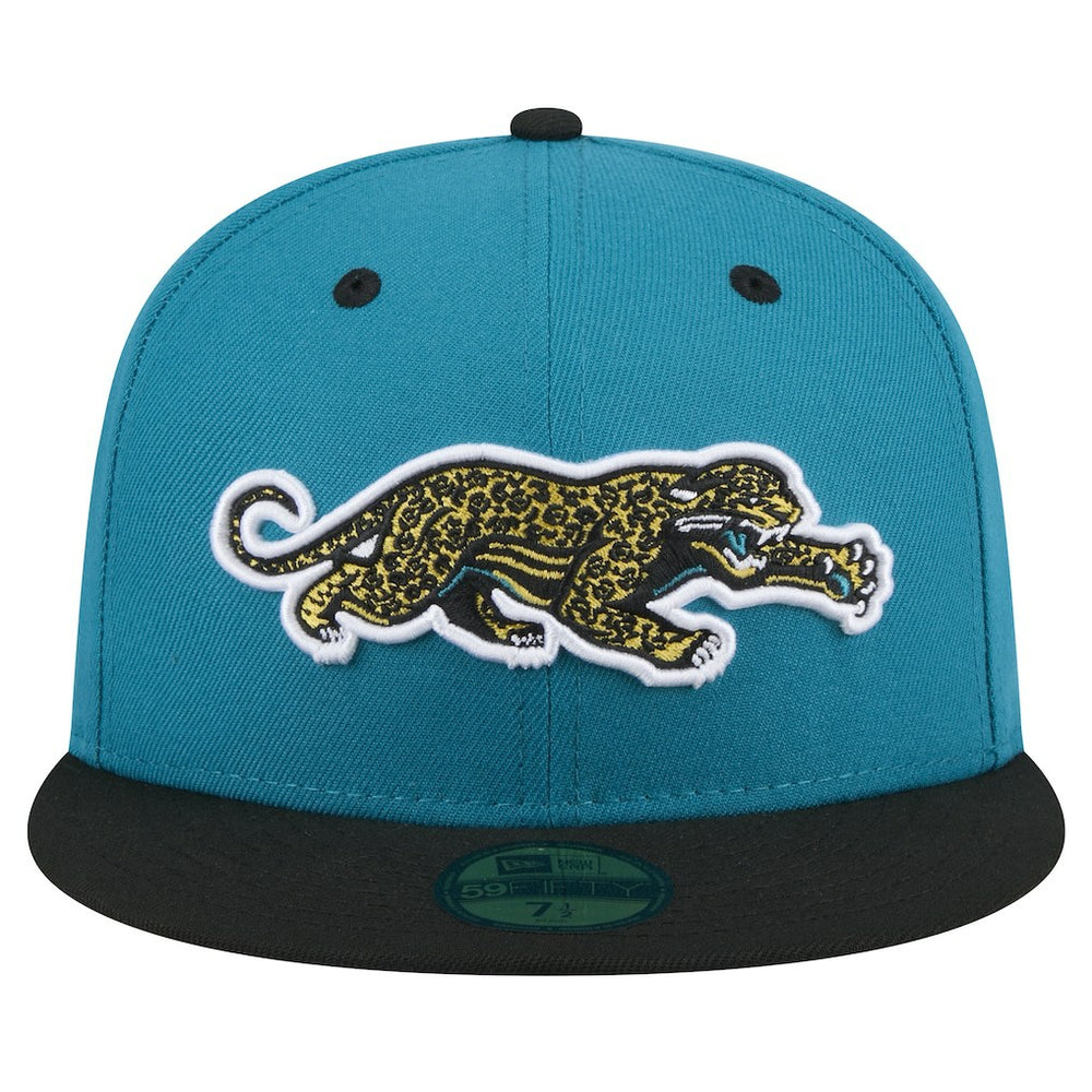 Throwback Crawl Flipside Two-Tone 59FIFTY Fitted Hat - Jacksonville Jaguars Hats