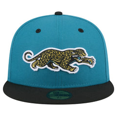 Throwback Crawl Flipside Two-Tone 59FIFTY Fitted Hat - Jacksonville Jaguars Hats