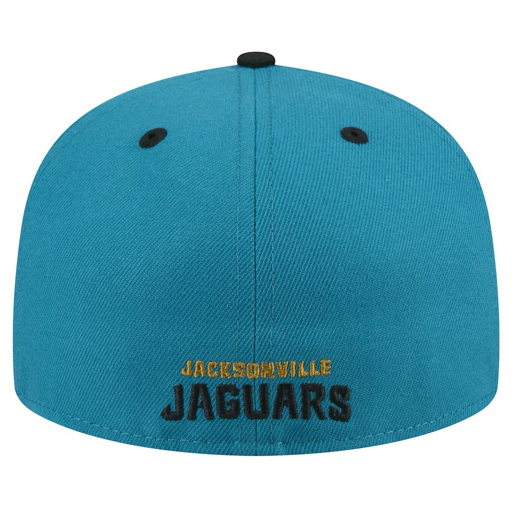 Throwback Crawl Flipside Two-Tone 59FIFTY Fitted Hat - Jacksonville Jaguars Hats