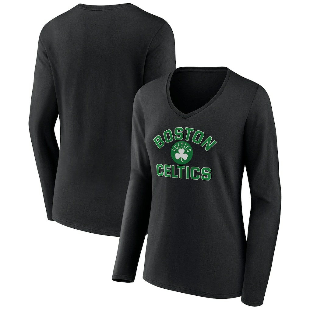 Boston Celtics Women's Overtime V-Neck Long Sleeve T-Shirt