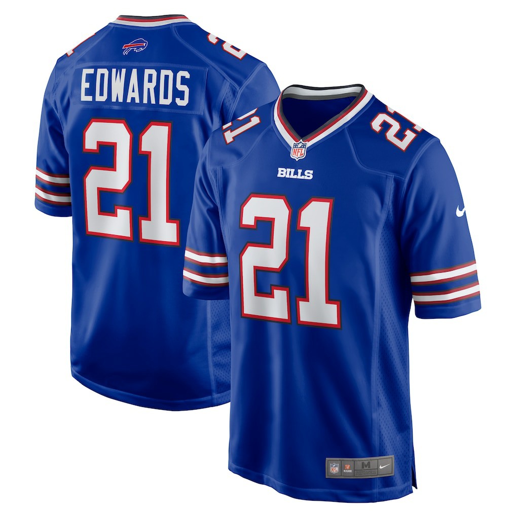 Mike Edwards  Game Jersey - Buffalo Bills Jerseys