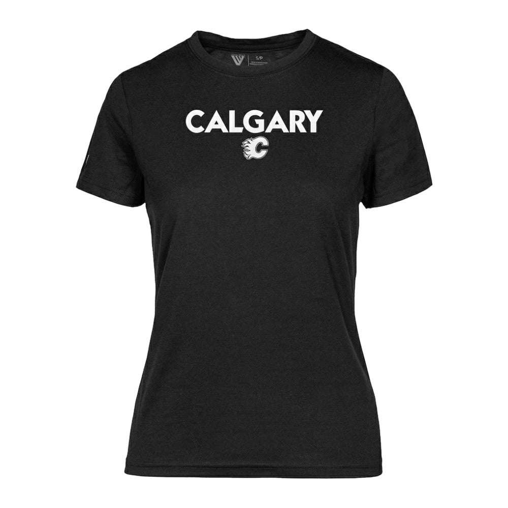NHL Calgary Flames Levelwear Women's Maddox City Capsule T-Shirt