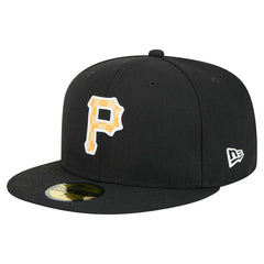 Black Pittsburgh Pirates New Era Checkered Undervisor 59FIFTY Fitted Hat