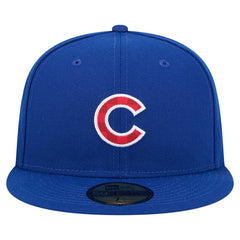 Royal Chicago Cubs New Era Checkered Undervisor 59FIFTY Fitted Hat
