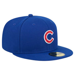 Royal Chicago Cubs New Era Checkered Undervisor 59FIFTY Fitted Hat