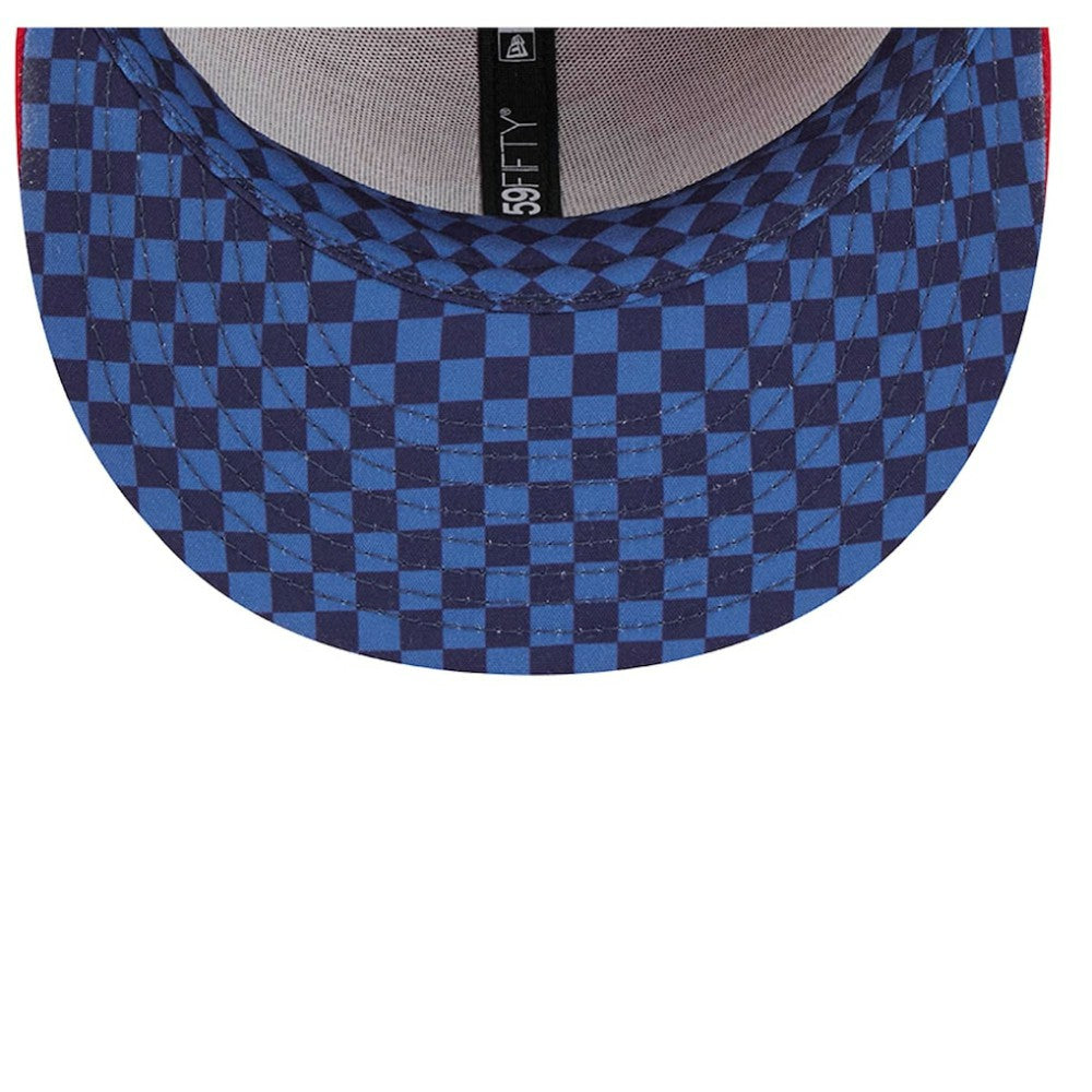 Red St. Louis Cardinals New Era Checkered Undervisor 59FIFTY Fitted Hat