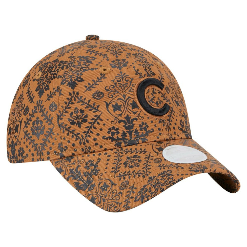 Brown Chicago Cubs New Era Women's Vintage Deco 9TWENTY Adjustable Hat