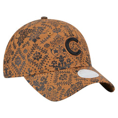 Brown Chicago Cubs New Era Women's Vintage Deco 9TWENTY Adjustable Hat