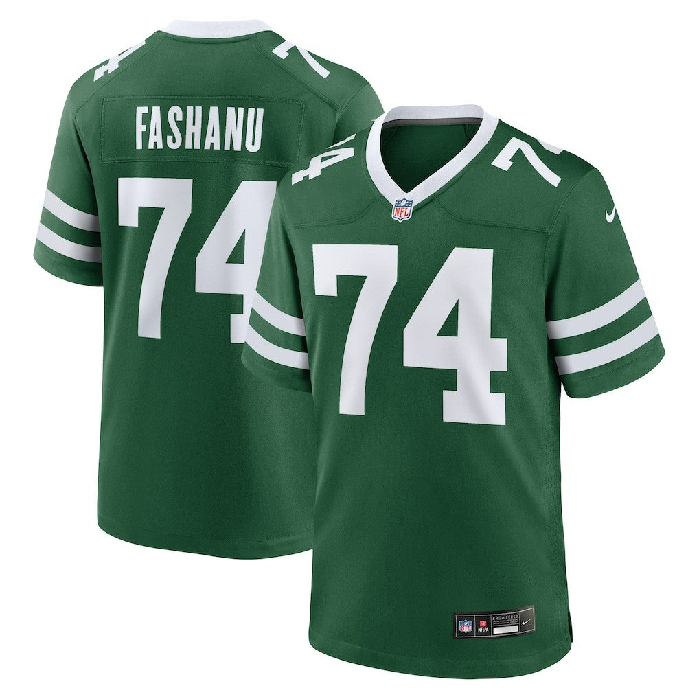 Olu Fashanu  Player Game Jersey - New York Jets Jerseys