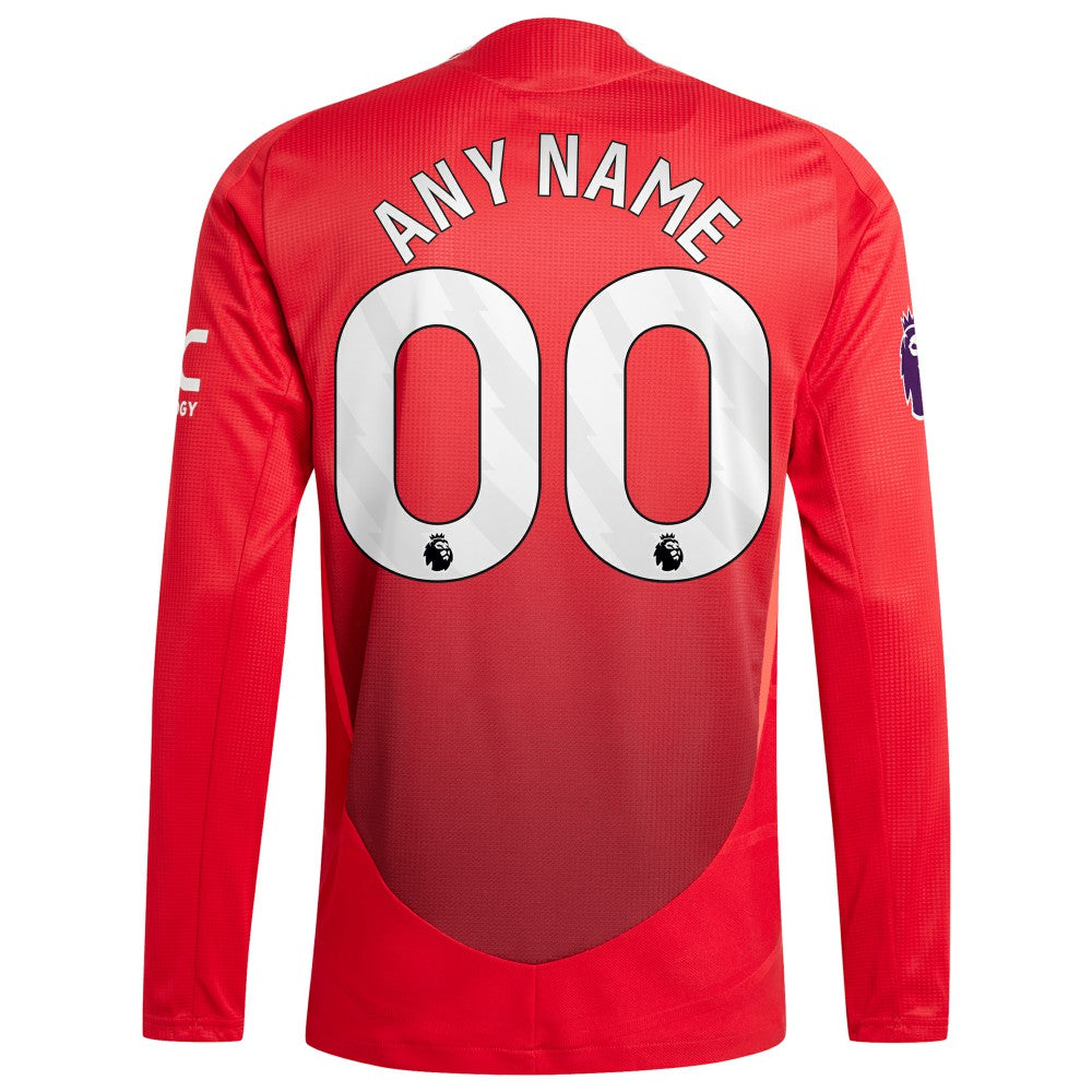 Manchester United 2024/25 Home Custom Long Sleeve Jersey