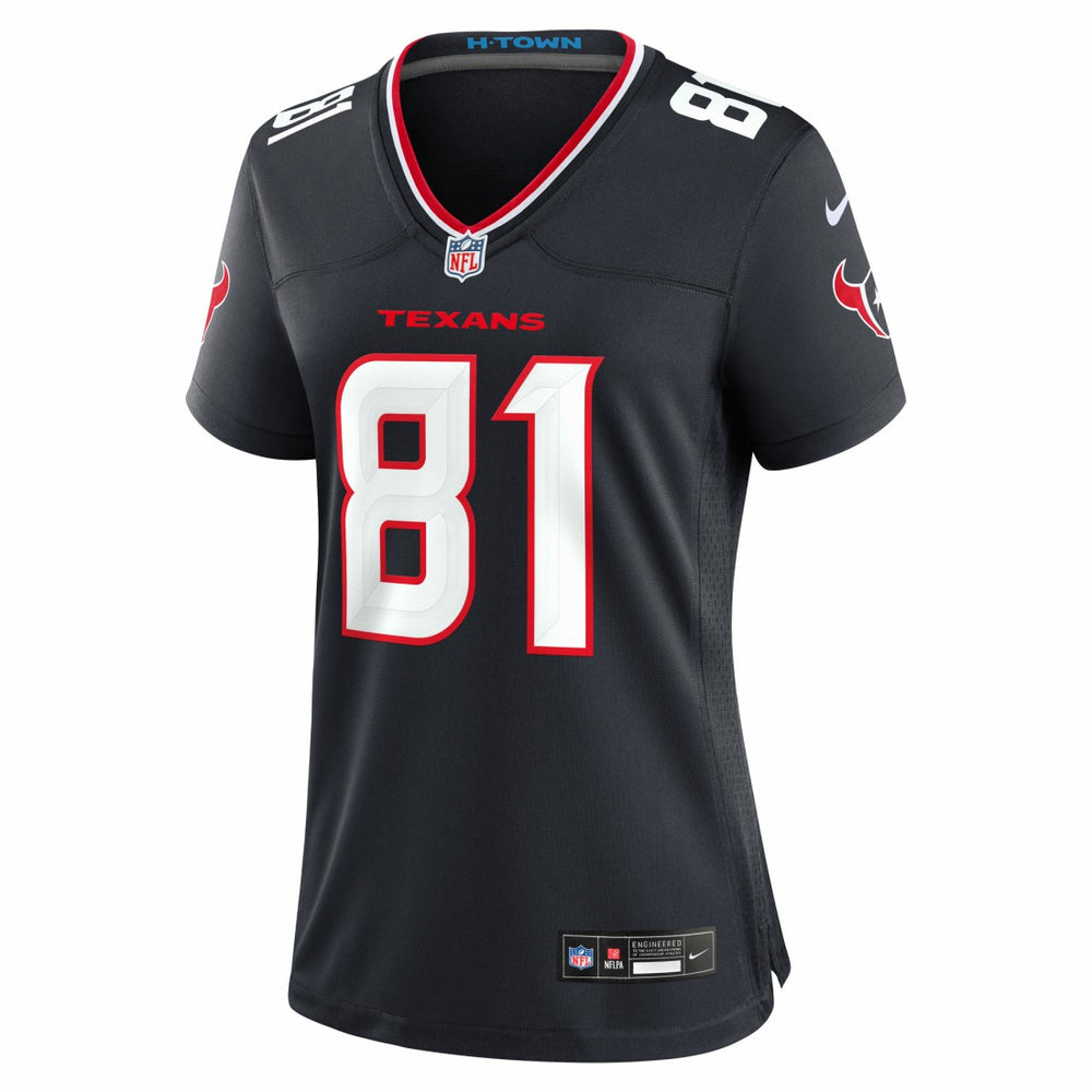 Jayden Higgins  Women's Game Jersey - Houston Texans Jerseys