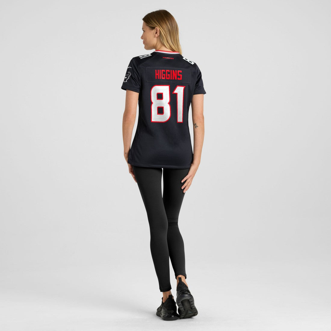 Jayden Higgins  Women's Game Jersey - Houston Texans Jerseys