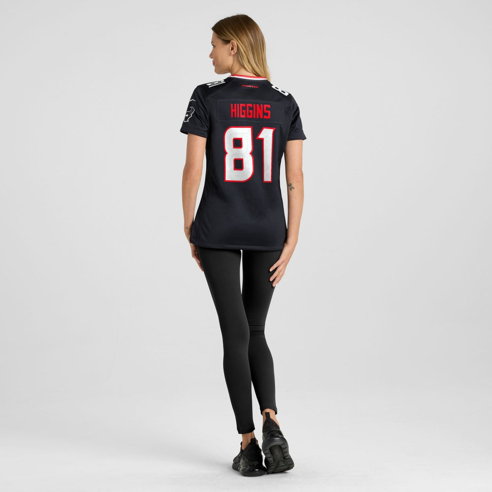 Jayden Higgins  Women's Game Jersey - Houston Texans Jerseys