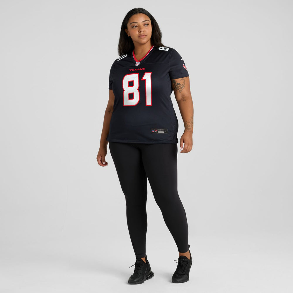 Jayden Higgins  Women's Game Jersey - Houston Texans Jerseys