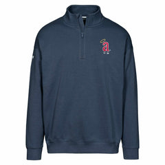 Navy Los Angeles Angels Levelwear Murray Core Logo Quarter-Zip Pullover Top