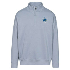 Gray Seattle Mariners Levelwear Murray Core Logo Quarter-Zip Pullover Top