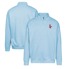 Light Blue St. Louis Cardinals Levelwear Murray Core Logo Quarter-Zip Pullover Top