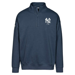 Navy New York Yankees Levelwear Murray Core Logo Quarter-Zip Pullover Top