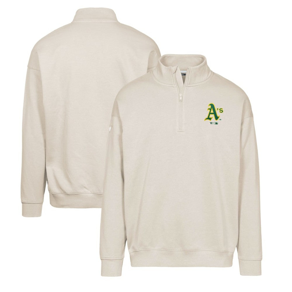 Khaki Athletics Levelwear Murray Core Logo Quarter-Zip Pullover Top