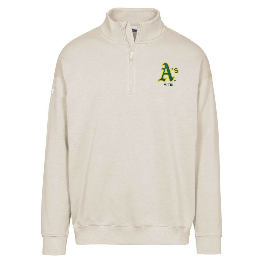 Khaki Athletics Levelwear Murray Core Logo Quarter-Zip Pullover Top