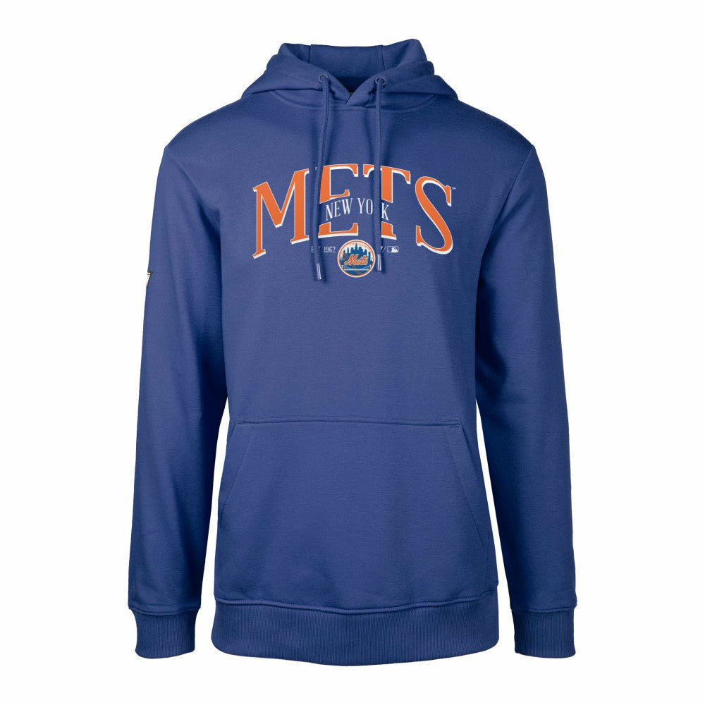 Royal New York Mets Levelwear Cooperstown Collection Podium Retro Spellout Pullover Hoodie