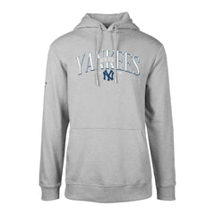 Gray New York Yankees Levelwear Cooperstown Collection Podium Retro Spellout Pullover Hoodie