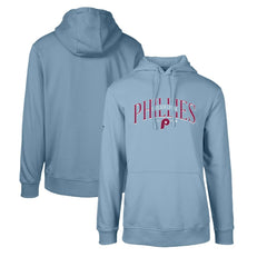 Light Blue Philadelphia Phillies Levelwear Cooperstown Collection Podium Retro Spellout Pullover Hoodie