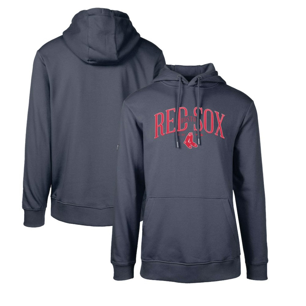 Navy Boston Red Sox Levelwear Cooperstown Collection Podium Retro Spellout Pullover Hoodie