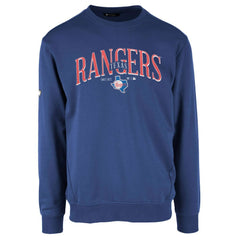 Royal Texas Rangers Levelwear Zane Cooperstown Collection Retro Spellout Pullover Sweatshirt